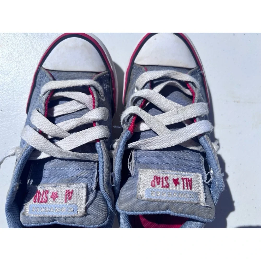 Converse All Star Kids Size 12 Blue Grey‎ Low Top Sneaker